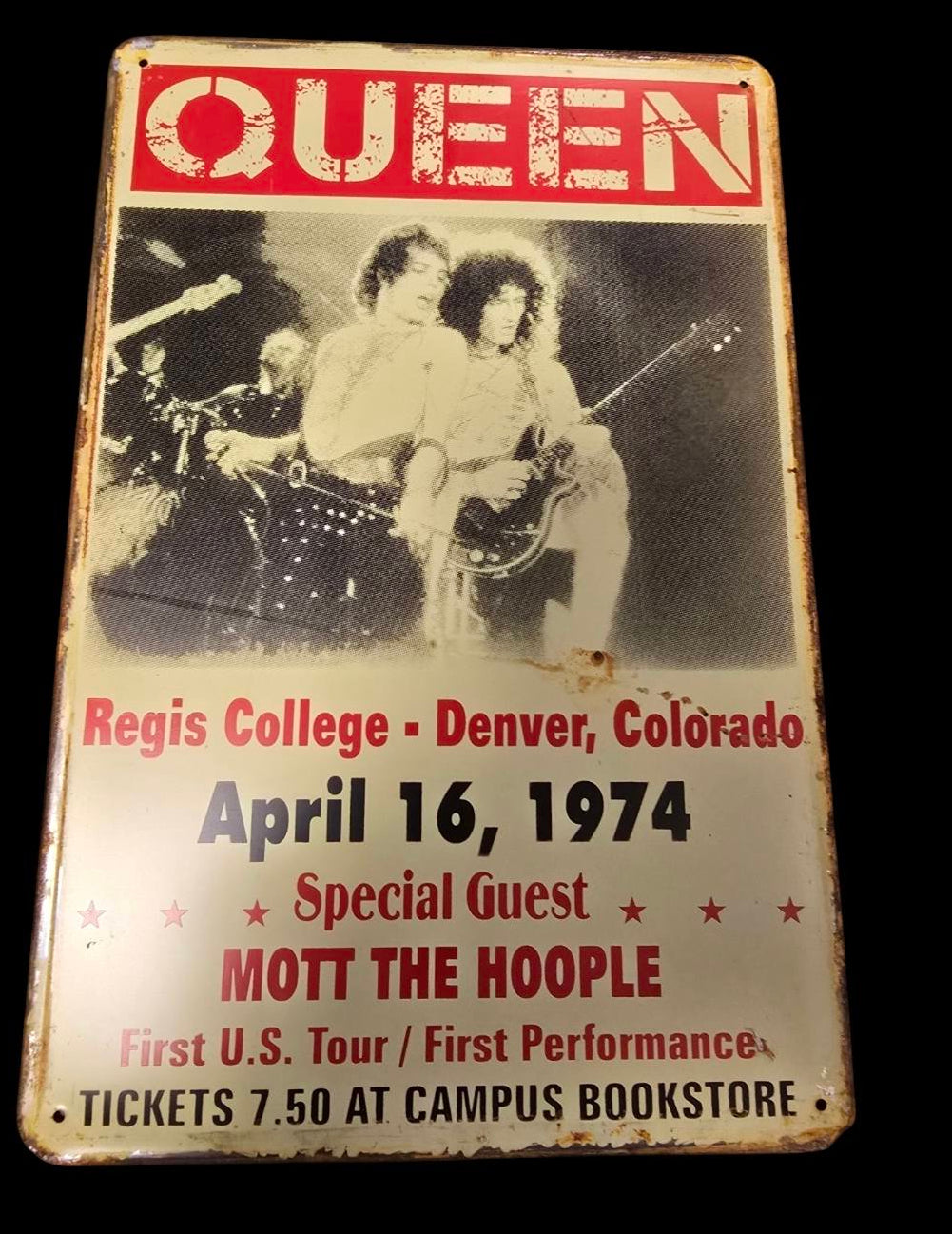 Queen - Red - Concert Bord