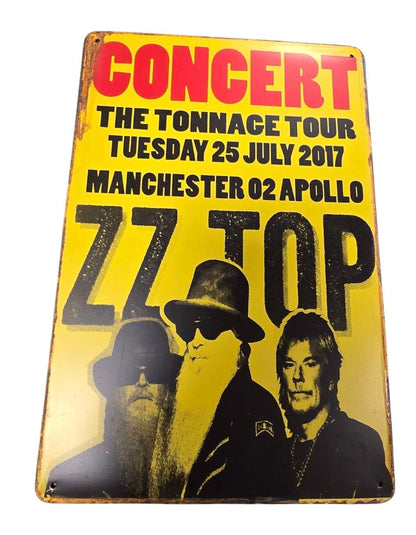 ZZ TOP - Concert Bord