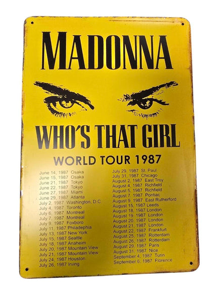 Madonna Who's that girl - Concert Bord