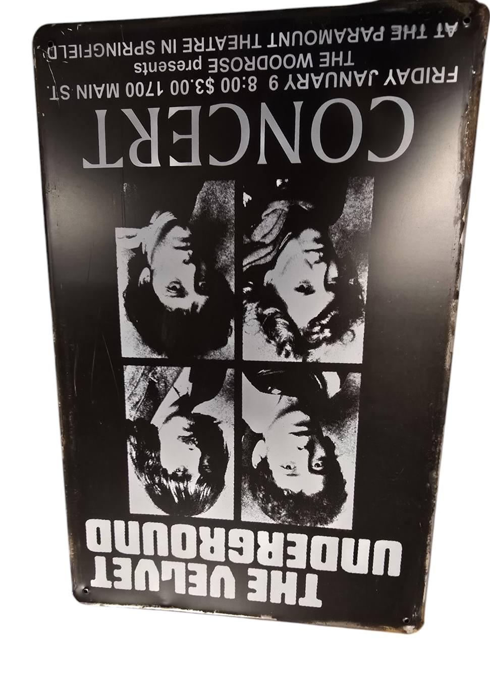 The Velvet Underground - Concert Bord