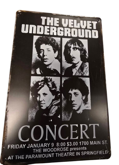 The Velvet Underground - Concert Bord