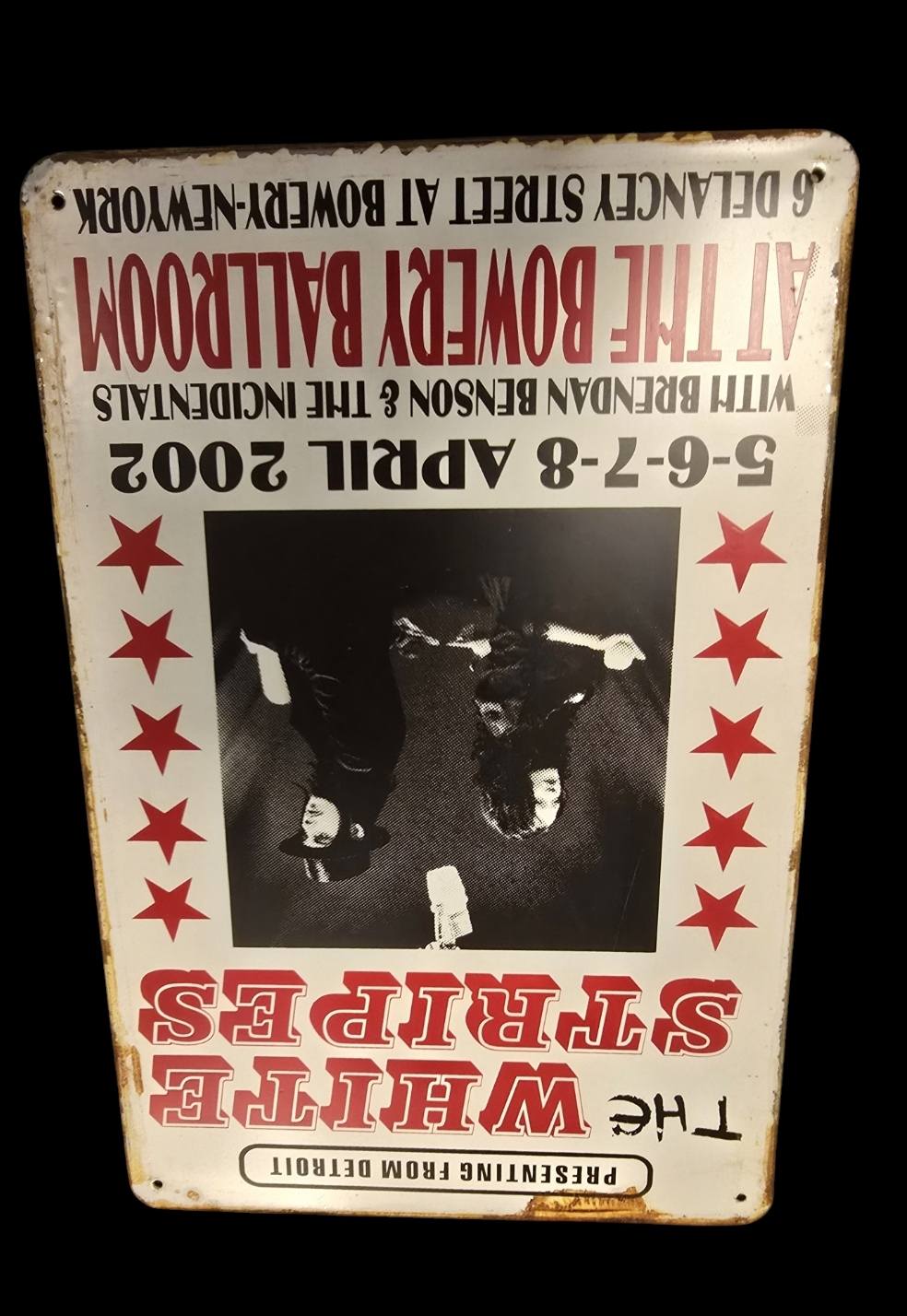 The White Stripes - Concert Bord