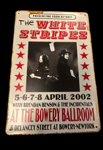 The White Stripes - Concert Bord