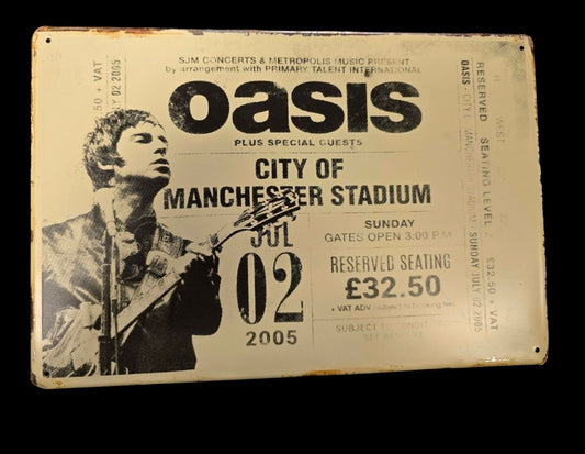 OASIS Concert Bord