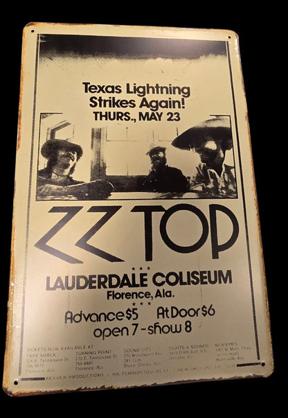 ZZ TOP - Concert Bord