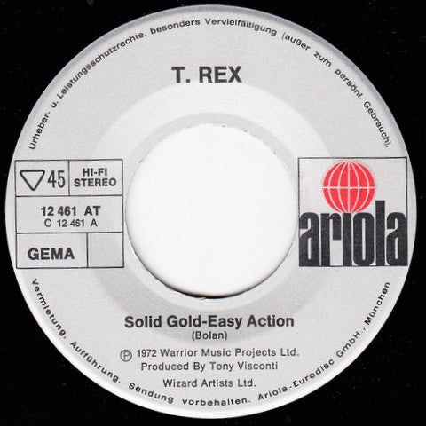 T. Rex : Solid Gold-Easy Action / Born To Boogie (7", Single)