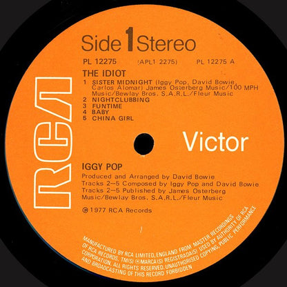 Iggy Pop : The Idiot (LP, Album)