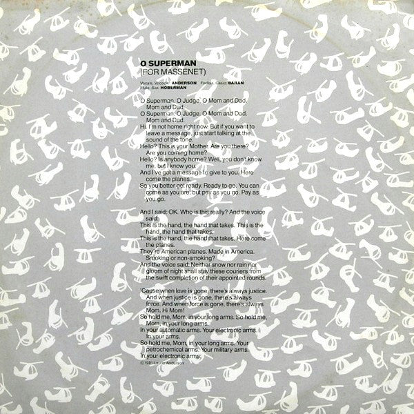 Laurie Anderson : O Superman (12", Maxi, Ltd)