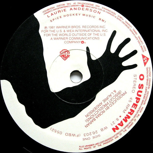 Laurie Anderson : O Superman (12", Maxi, Ltd)