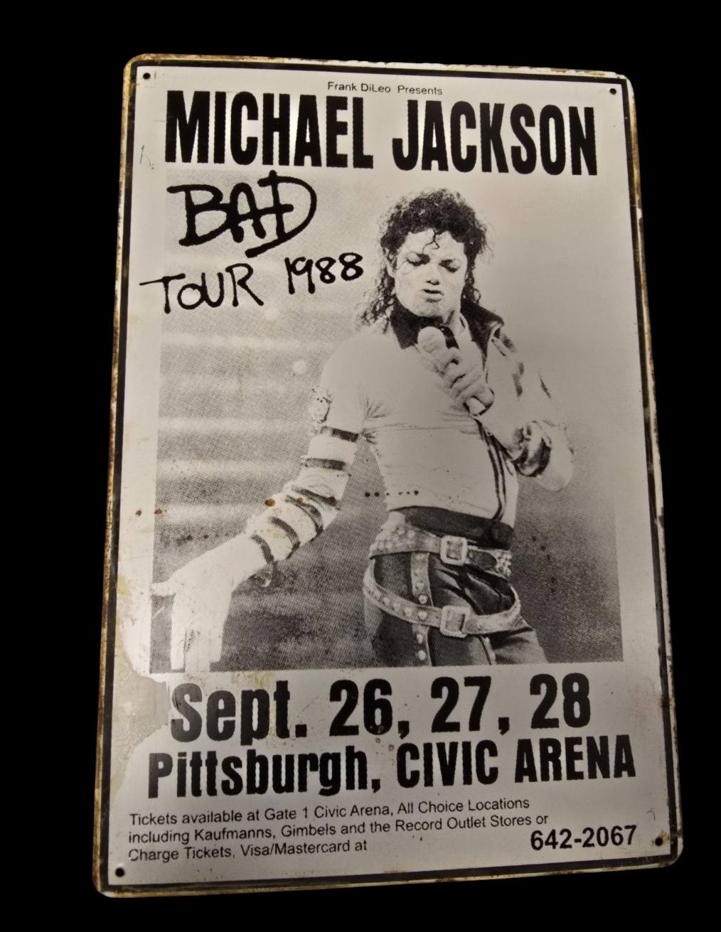 Michael  Jackson - Bad - Concert Bord