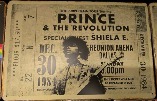 Prince & The Revolution - Concert Bord