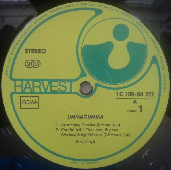 Pink Floyd : Ummagumma (2xLP, Album, RE)
