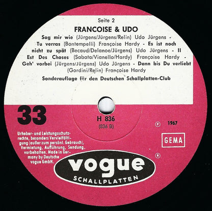 Françoise Hardy - Udo Jürgens : Francoise + Udo (LP, Comp, Club)