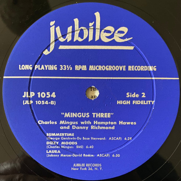 Charles Mingus With Hampton Hawes And Danny Richmond* : Mingus Three (LP, Album, Mono)