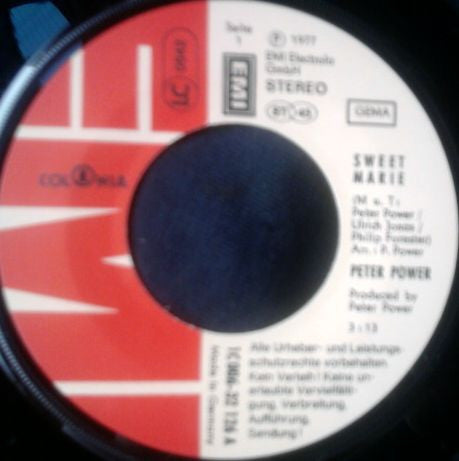 Peter Power : Sweet Marie (7", Single)