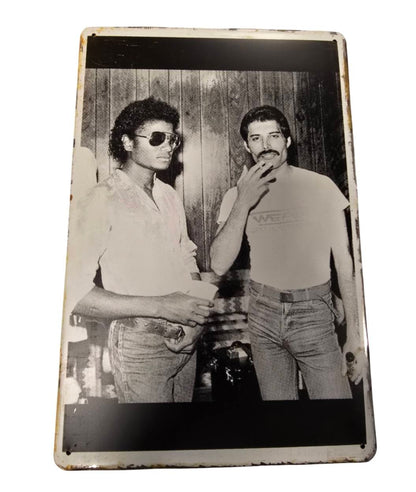 Michael  Jackson & Freddie Mercury - Concert Bord