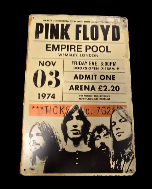 Pink Floyd - Empire Pool - Concert Bord