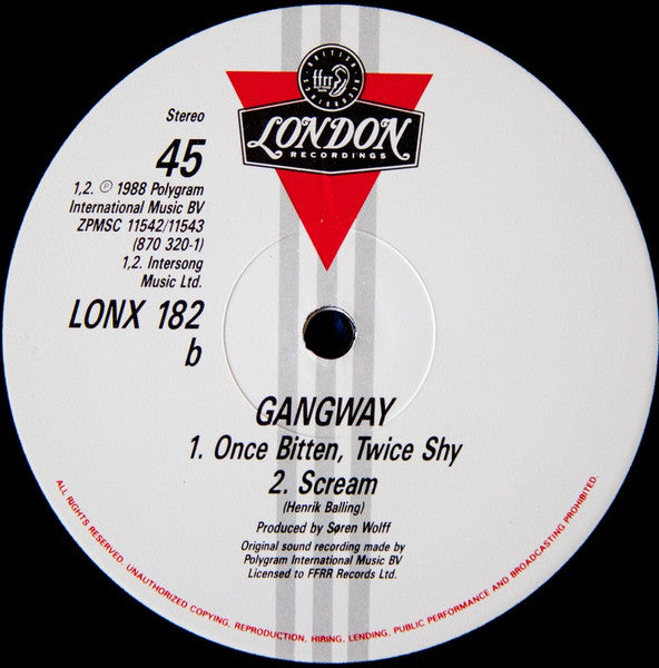 Gangway : My Girl And Me (12", Single)