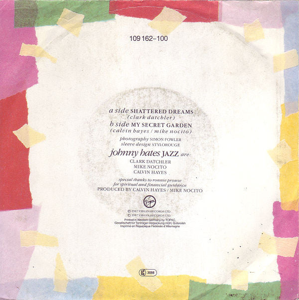 Johnny Hates Jazz : Shattered Dreams (7", Single)