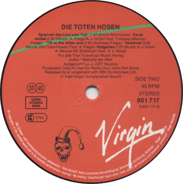 Die Toten Hosen : Liebesspieler + Die John Peel Session (12")