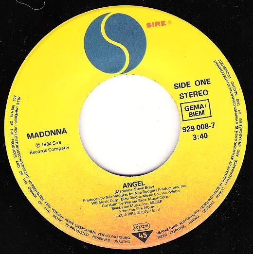 Madonna : Angel (7", Single)