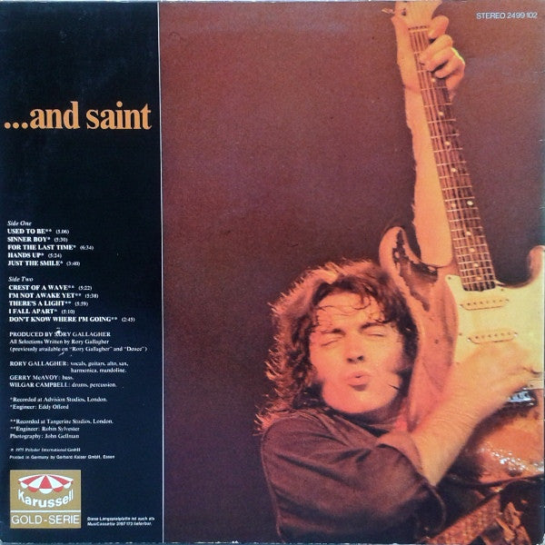 Rory Gallagher : Sinner... And Saint (LP, Comp)