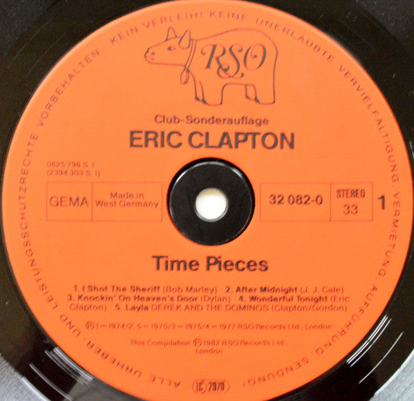 Eric Clapton : Time Pieces - The Best Of Eric Clapton (LP, Comp)