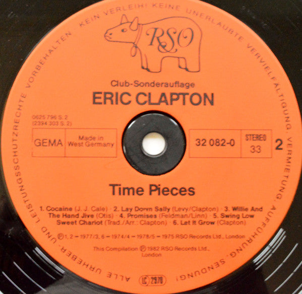 Eric Clapton : Time Pieces - The Best Of Eric Clapton (LP, Comp)