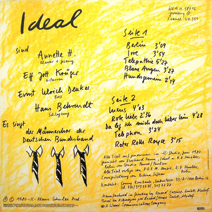 Ideal (3) : Ideal (LP, Album, RE)