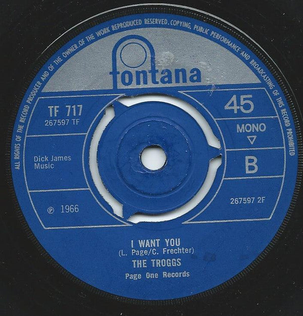 The Troggs : With A Girl Like You (7", Single, Mono, 3-P)