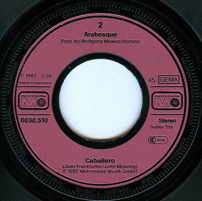 Arabesque : Tall Story Teller / Caballero (7", Single)