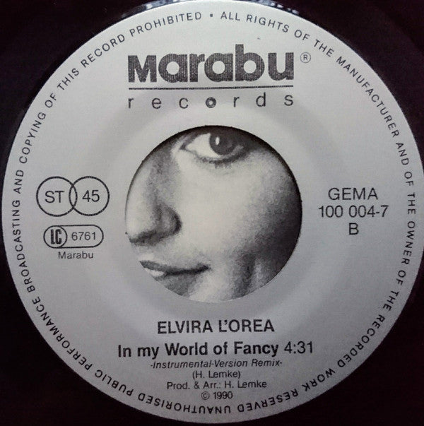 Elvira L'Orea : In My World Of Fancy (7")