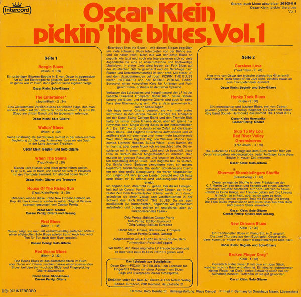 Oscar Klein : Pickin’ The Blues, Vol. 1 (LP, Album)