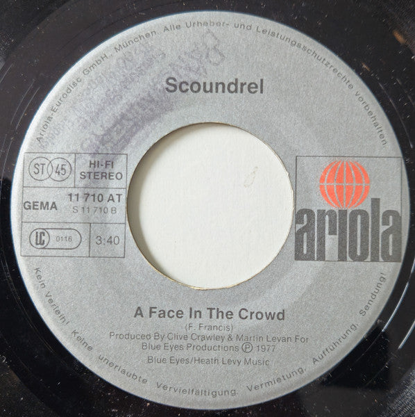 Scoundrel (2) : Goodbye City Lights (7", Single)