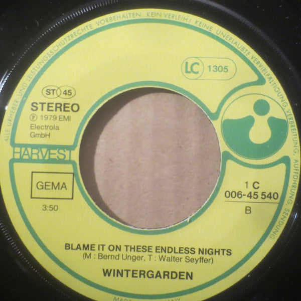 Wintergarden : Judy's Blue Monday Cafe (7", Single)