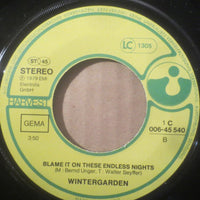 Wintergarden : Judy's Blue Monday Cafe (7", Single)