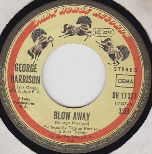 George Harrison : Blow Away (7", Single)