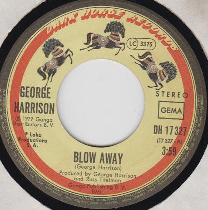 George Harrison : Blow Away (7", Single)