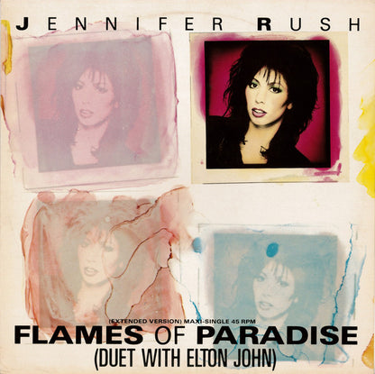 Jennifer Rush : Flames Of Paradise (Duet With Elton John) (Extended Version) (12", Maxi)