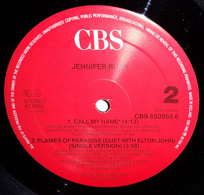 Jennifer Rush : Flames Of Paradise (Duet With Elton John) (Extended Version) (12", Maxi)