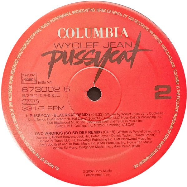 Wyclef Jean Feat Busta Rhymes & Loon : Pussycat (12")