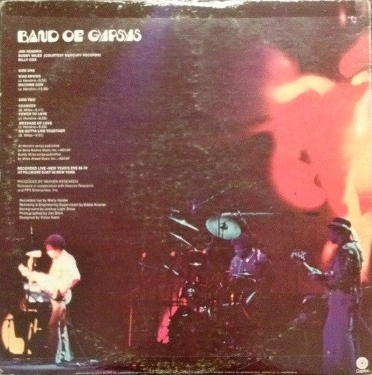 Jimi Hendrix : Band Of Gypsys (LP, Album, Jac)