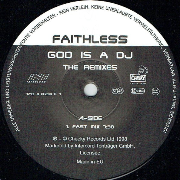 Faithless : God Is A DJ (The Remixes) (12")