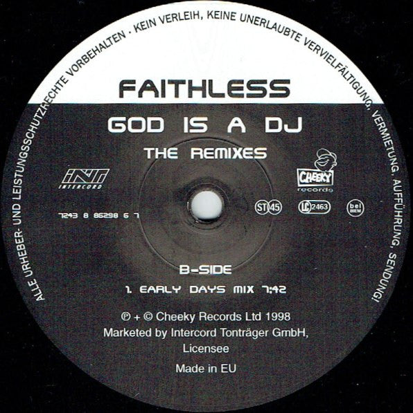 Faithless : God Is A DJ (The Remixes) (12")