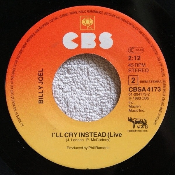 Billy Joel : An Innocent Man (7", Single)