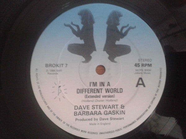 Dave Stewart & Barbara Gaskin : I'm In A Different World (12")