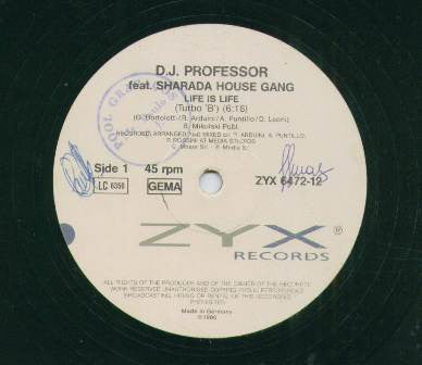 D.J. Professor* : Life Is Life (12")