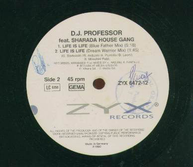 D.J. Professor* : Life Is Life (12")