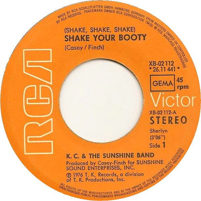 K.C. & The Sunshine Band* : (Shake, Shake, Shake) Shake Your Booty (7", Single)