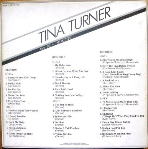 Tina Turner Featuring Ike Turner + The Ikettes : Tina Turner Feat. Ike + The Ikettes: River Deep Mountain High (Box, Comp + 3xLP, Album)
